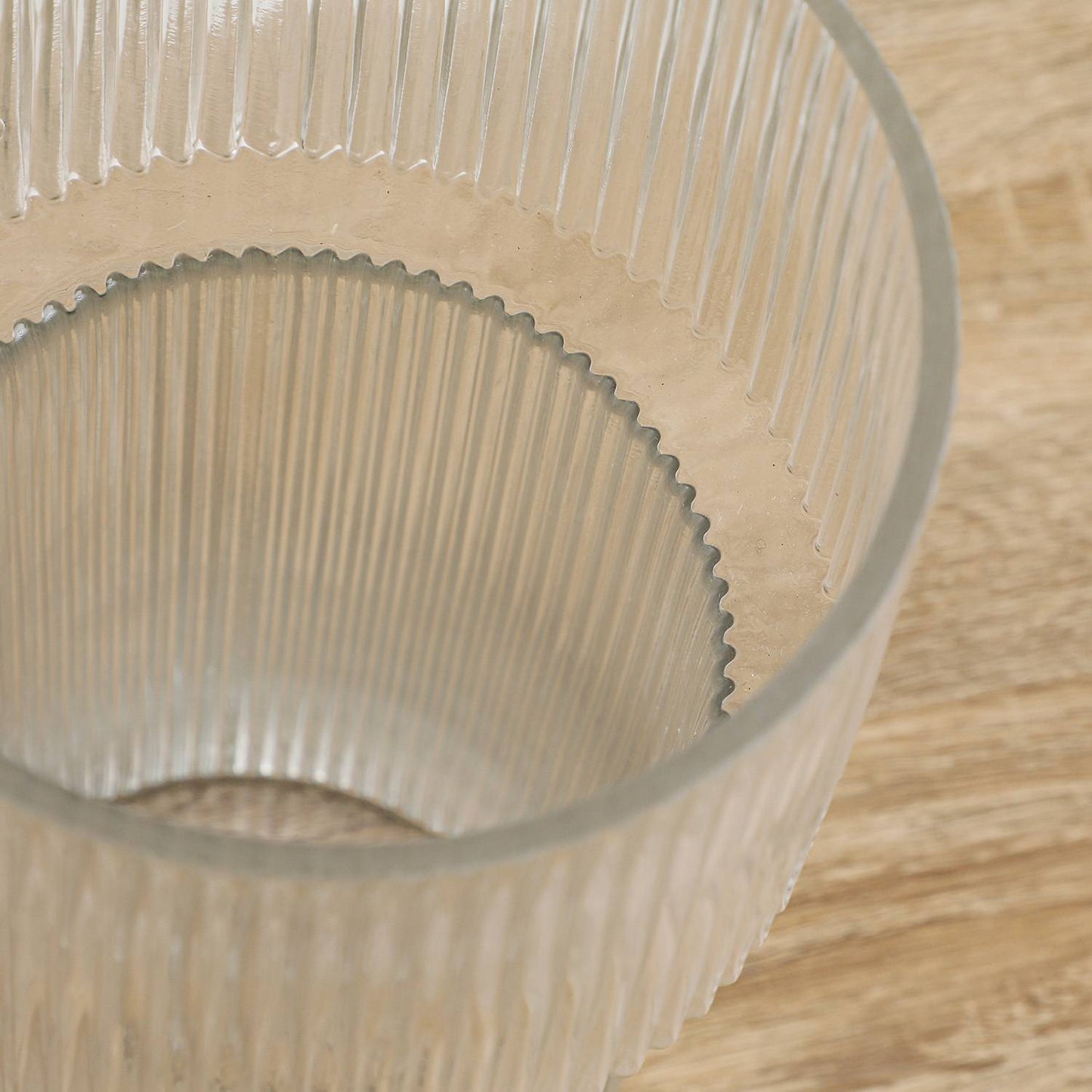 Florero de Vidrio Rayas 14.5x29cm